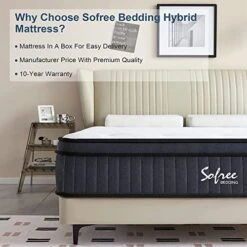 Bedding Full Size Mattress, 12 Inch Memory Foam Hybrid Mattress Full, Pocket Spring Full Mattress In A Box For Motion Isolation, Strong Edge Support, Pressure Relief, Medium Firm, CertiPUR-US -Delta Children Shop 51Ex8CrFI8L