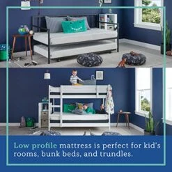 Ealy 6" Medium-Firm Adaptive Memory Foam Mattress With CopperChill Technology, Cooling Memory Foam Mattress For Pressure Relief, Twin, White -Delta Children Shop 51FwpSMJ2dL