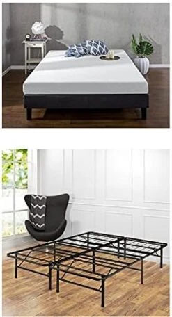 INUS SmartBase Tool-Free Assembly Mattress Foundation / 14 Inch Metal Platform Bed Frame / No Box Spring Needed / Sturdy Steel / Underbed Storage, Queen -Delta Children Shop 51Fxgm7LzL. AC