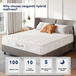 Full Mattress 10 Inch Innerspring Multilayer Hybrid Full Mattress - Ergonomic Design With Breathable Foam And Pocket Spring Mattress Full Size - Tight Top Series Medium Firm Feel -Delta Children Shop 51GEzQUT9IL