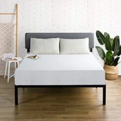 9 Inch I-Gel Multi Layered Memory Foam Mattress, Full, White