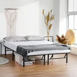 14 Inch Dura Metal Comfort Base, Platform Bed Frame,Steel Slat Support, Twin, Black -Delta Children Shop 51InJK8QqTL. AC