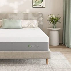 Queen Size Mattress, 12 Inch Cooling Gel Memory Foam Mattress In A Box, Foam Mattresses For Cooler Sleep & Pressure Relief, Medium Soft Bed Mattresses With Motion Isolation, Vibrant