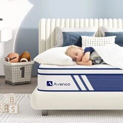 Queen Mattress, 12 Inch Hybrid Queen Size Mattress In A Box With Gel Memory Foam, Individual Pocket Coils For Pressure Relief And Motion Isolation, Medium Firm Queen Mattresses -Delta Children Shop 51J4Mc9LchL. AC 1