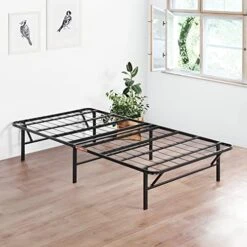 14 Inch Foldable Dura Metal Platform Bed Frame, Full Size, Comfort Base Bed Frame, Height For Under-Bed Storage, Black -Delta Children Shop 51K sPJIWcL. AC