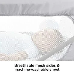 Fisher-Price Baby Crib Soothing View Vibe Bassinet Portable Cradle With Music Vibrations And Slim Fold For Travel, Moonlight Forest [Amazon Exclusive] -Delta Children Shop 51KGHMoTn8S