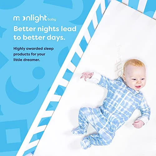 Moonlight Slumber Little Dreamer Crib Mattress - Firm, Dual Sided, Standard Size, Waterproof, 5inches. 4 Moonlight Slumber Little Dreamer Crib Mattress - Firm, Dual Sided, Standard Size, Waterproof, 5inches. - Image 2
