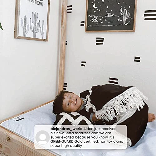 Delta Children Serta Perfect Start Dual Sided Baby Crib Mattress & Toddler Mattress - Waterproof - 6" Premium Sustainably Sourced Fiber Core - GREENGUARD Gold Certified – 7 Year Warranty - Made In USA 6 Delta Children Serta Perfect Start Dual Sided Baby Crib Mattress & Toddler Mattress - Waterproof - 6" Premium Sustainably Sourced Fiber Core - GREENGUARD Gold Certified – 7 Year Warranty - Made In USA - Image 4