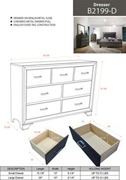 – 6-Piece Gray Wood With Faux Leather Headboard Queen Bedroom Set. Bed, Dresser, Mirror, Chest, 2 Night Stands 12 – 6-Piece Gray Wood With Faux Leather Headboard Queen Bedroom Set. Bed, Dresser, Mirror, Chest, 2 Night Stands -Delta Children Shop 51Kr9xYtSjL