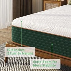 Full Size Mattress 10 Inch, Gel Memory Foam Mattress With Individual Pocket Springs, Hybrid Mattress In A Box For Pressure Relief & Cooler Sleep, CertiPUR-US Certified -Delta Children Shop 51KvcfE7vwL