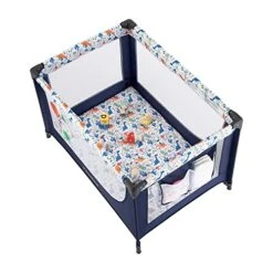 Pamo Babe Portable Crib Baby Playpen With Mattress And Carry Bag (Blue) 13 Pamo Babe Portable Crib Baby Playpen With Mattress And Carry Bag (Blue) -Delta Children Shop 51LR846ZmHL