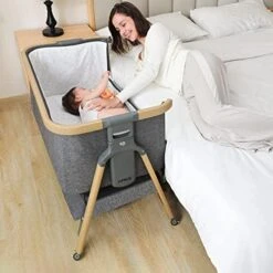 AMKE Bedside Sleeper For Baby,35s Quick Assemble Crib With Storage Basket,Portable Bassinets For Safe Co-Sleeping, Adjustable Bed For Infant Newborn 17 AMKE Bedside Sleeper For Baby,35s Quick Assemble Crib With Storage Basket,Portable Bassinets For Safe Co-Sleeping, Adjustable Bed For Infant Newborn -Delta Children Shop 51LTcGheEAL. AC