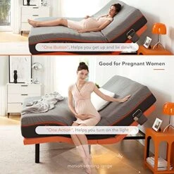 Adjustable Bed Base Frame, Bluetooth Wireless Syncing, Full & Full Mattress, 12 Inch Memory Foam Mattress With Three Firmness Levels From Soft To Firm -Delta Children Shop 51LutPc7atL