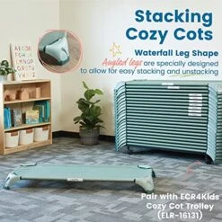 ECR4Kids Stackable Cozy Cot With Storage, Classroom Furniture, Sage, 6-Pack 14 ECR4Kids Stackable Cozy Cot With Storage, Classroom Furniture, Sage, 6-Pack -Delta Children Shop 51M0z3iDugL