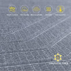 EGOHOME 12 Inch Queen Copper Gel Memory Foam Mattress, Therapeutic Mattress For Back Pain Relief, Cooling Gel Double Mattress Bed In A Box, Made In USA, CertiPUR-US Certified, 60”x80”x12”, Black -Delta Children Shop 51M65eEj1OL