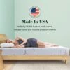 Twin Mattress 8 Inch, Green Tea Memory Foam, Fiberglass-Free & Pressure Reliving, Made In USA, Bamboo Cover, CertiPUR-US Certified, Bed In A Box, Medium Firm