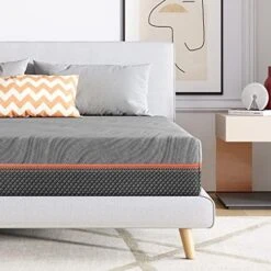 King Size Mattress, 10 Inch Memory Foam King Mattress With Three Firmness Levels In One Mattress, Infused Gel For Cool Sleep, King Foam Mattress In A Box,Grey 17 King Size Mattress, 10 Inch Memory Foam King Mattress With Three Firmness Levels In One Mattress, Infused Gel For Cool Sleep, King Foam Mattress In A Box,Grey -Delta Children Shop 51N hHs1v8L. AC 1