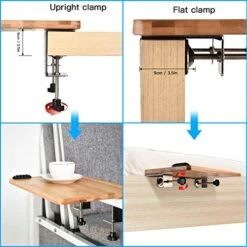 Bamboo Bedside Shelf, Easy Assemble Bunk Bed Shelf, Bedside Shelf For Bed College Dorm Room With A Cable Manager, Versatile Use As Snack Bedside Table (Natural) -Delta Children Shop 51NV5QWQj3L