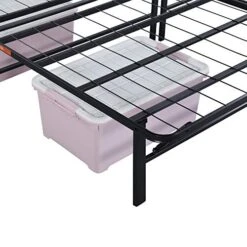 14 Inch Dura Metal Comfort Base, Platform Bed Frame,Steel Slat Support, Twin, Black -Delta Children Shop 51OIykvOA0L