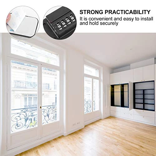 Refrigerator Lock Fridge Lock Heavy Duty Combination Fridge Door Lock Child Proofing Lock For Cabinets Freeze Closets Drawers Window- Password Black 8 Refrigerator Lock Fridge Lock Heavy Duty Combination Fridge Door Lock Child Proofing Lock For Cabinets Freeze Closets Drawers Window- Password Black - Image 6