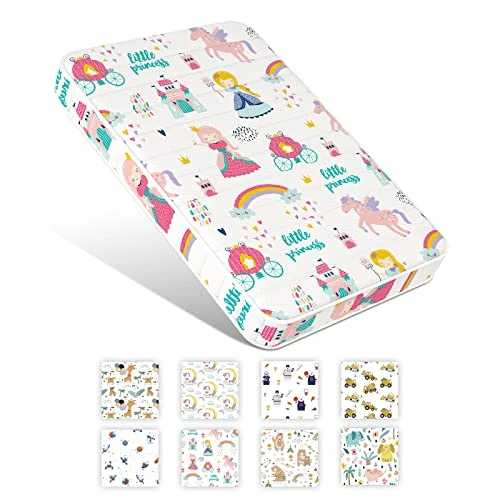 Moonlight Family Noiseless 3” Pack N Play Mattress, 38”x26” Premium Foam Portable Pack And Play Mattresses, Odorless & Steady Playard Mattress Fits ONLY Playpens (28.5 * 39.5"), Princess 8 Moonlight Family Noiseless 3” Pack N Play Mattress, 38”x26” Premium Foam Portable Pack And Play Mattresses, Odorless & Steady Playard Mattress Fits ONLY Playpens (28.5 * 39.5"), Princess - Image 6