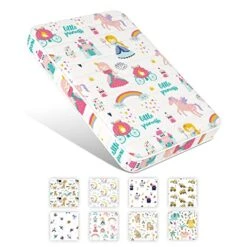 Moonlight Family Noiseless 3” Pack N Play Mattress, 38”x26” Premium Foam Portable Pack And Play Mattresses, Odorless & Steady Playard Mattress Fits ONLY Playpens (28.5 * 39.5"), Princess