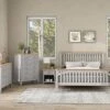 Bedroom Furniture Sets, 5 Pieces Country Gray With Oak Top Bedroom Sets, Full Wood Platform Bed Frame With 2 Nightstands, One 6-Drawer Chest, One 6-Drawer Dresser, For Boys Girls Teens, Gray -Delta Children Shop 51PqE7QRdhL