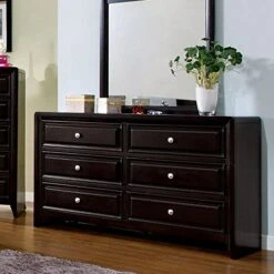 At Home Winsor Elegant Style Espresso Finish Queen Size 6-Piece Bedroom Set 13 At Home Winsor Elegant Style Espresso Finish Queen Size 6-Piece Bedroom Set -Delta Children Shop 51Q4APJkmrL