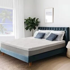 Queen Mattress 10 Inch Memory Foam Mattress Bed In A Box,Medium Firm Cooling Gel Green Tea Queen Size Mattress With Breathable Soft Fabric Cover CertiPUR-US Certified Pressure Relieving 60"×80"