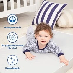 DaVinci Complete Slumber Crib & Toddler Mattress, Firm Support, Lightweight, Waterproof, Greenguard Gold Certified 13 DaVinci Complete Slumber Crib & Toddler Mattress, Firm Support, Lightweight, Waterproof, Greenguard Gold Certified -Delta Children Shop 51QvoLHCeQS