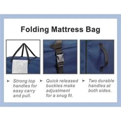 Folding Mattress Storage Bag - Durable Carry Case Fits For Tri-Fold Up To 6 Inches Twin Mattress, Navy 15 Folding Mattress Storage Bag - Durable Carry Case Fits For Tri-Fold Up To 6 Inches Twin Mattress, Navy -Delta Children Shop 51QxnEGJjwL