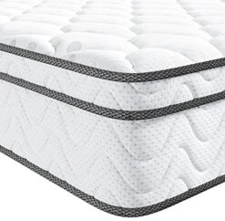 10.2 Inch Multilayer Hybrid Full Mattress - Multiple Sizes & Styles Available, Ergonomic Design With Breathable Foam And Pocket Spring/Medium Plush Feel