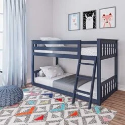 W Bunk Bed, Twin-Over-Twin Wood Bed Frame For Kids, White -Delta Children Shop 51RfYMKN8NL. AC