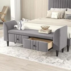 Luxury Upholstered Velvet Bed Set- Full Bed, Bed Storge Bench And 2 Nightstands/Platform Bed Frame With Headboard/Easy Assembly, Green 25 Luxury Upholstered Velvet Bed Set- Full Bed, Bed Storge Bench And 2 Nightstands/Platform Bed Frame With Headboard/Easy Assembly, Green -Delta Children Shop 51TLwMVv2QL. AC