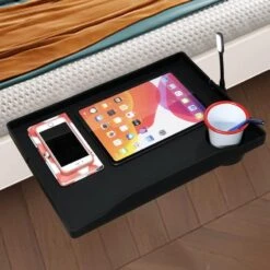 Bedroom Bedside Rack, Bunk Bed Bedside Storage Rack，Removable Bedside Tray, With USB Charge Ports +Night Light + Leather And Cupholder， Suitable For Bedroom/bunk Bed College Dorm Room Essentials. -Delta Children Shop 51U5GDlRZAL. AC