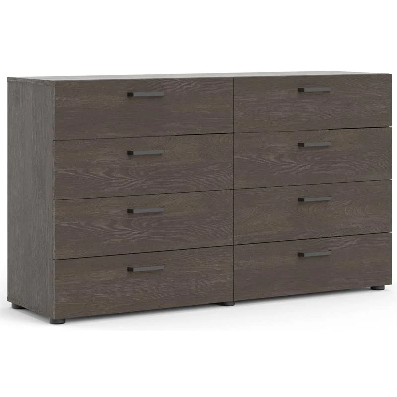 2 Piece Bedroom Set With 8 Drawer Dresser And Nightstand In Dark Chocolate 5 2 Piece Bedroom Set With 8 Drawer Dresser And Nightstand In Dark Chocolate - Image 3