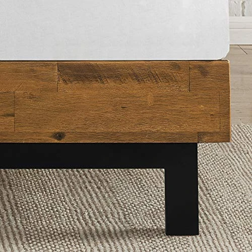 Tricia Platform Bed/Mattress Foundation/Box Spring Replacement/Brown, Queen & 12 Inch Green Tea Memory Foam Mattress/CertiPUR-US Certified/Bed-in-a-Box/Pressure Relieving, Queen 6 Tricia Platform Bed/Mattress Foundation/Box Spring Replacement/Brown, Queen & 12 Inch Green Tea Memory Foam Mattress/CertiPUR-US Certified/Bed-in-a-Box/Pressure Relieving, Queen - Image 4