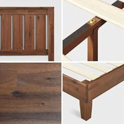 INUS Vivek Deluxe Wood Platform Bed Frame With Headboard / Wooden Slat Support / No Box Spring Needed / Easy Assembly, Queen 20 INUS Vivek Deluxe Wood Platform Bed Frame With Headboard / Wooden Slat Support / No Box Spring Needed / Easy Assembly, Queen -Delta Children Shop 51Vic9osEqS