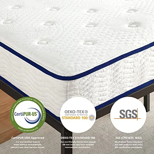 9 Inch Breeze Gel Infused Memory Foam Innerspring Mattress, Mattress In A Box, CertiPUR-US Certified, Queen 6 9 Inch Breeze Gel Infused Memory Foam Innerspring Mattress, Mattress In A Box, CertiPUR-US Certified, Queen - Image 4