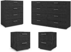 4 Piece Set With Dresser 2 Nightstands And Chest In Black Woodgrain -Delta Children Shop 51Wgu4WT8OL. AC