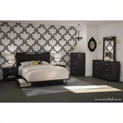 3 Piece Modern Bedroom Furniture Set - 6 Drawer Black Dresser For Bedroom / 6 Tall Black Chest Of Drawers For Bedroom/Black Nightstand With Drawer And Shelf 12 3 Piece Modern Bedroom Furniture Set - 6 Drawer Black Dresser For Bedroom / 6 Tall Black Chest Of Drawers For Bedroom/Black Nightstand With Drawer And Shelf -Delta Children Shop 51X9EBFHn0L