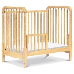 DaVinci Jenny Lind 3-in-1 Convertible Mini Crib In Natural, Removable Wheels, Greenguard Gold Certified -Delta Children Shop 51XGKlp97yL