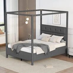 Full Size Wood Canopy Bed With Trundle And Two Nightstands, 4-Post Platform Frame Headboard, 3 Pieces Bedroom Set (Brushed White) Full Canopy Bed+2 Nightstands 28 Full Size Wood Canopy Bed With Trundle And Two Nightstands, 4-Post Platform Frame Headboard, 3 Pieces Bedroom Set (Brushed White) Full Canopy Bed+2 Nightstands -Delta Children Shop 51XP4hUjLQL. AC