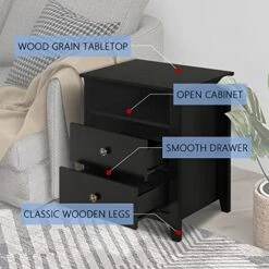 Bedroom Set - 3 Pieces Modern Dresser And Nightstands, Wooden Bedroom Furniture, Black 10 Bedroom Set - 3 Pieces Modern Dresser And Nightstands, Wooden Bedroom Furniture, Black -Delta Children Shop 51XrviYXupL