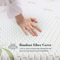 Twin Mattress 8 Inch, Green Tea Memory Foam, Fiberglass-Free & Pressure Reliving, Made In USA, Bamboo Cover, CertiPUR-US Certified, Bed In A Box, Medium Firm 20 Twin Mattress 8 Inch, Green Tea Memory Foam, Fiberglass-Free & Pressure Reliving, Made In USA, Bamboo Cover, CertiPUR-US Certified, Bed In A Box, Medium Firm -Delta Children Shop 51YCEvDZ2GL