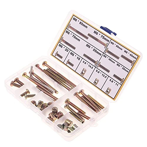 Sprite Science Baby Bed Crib Screws And Bolts Hardware Kit 16mm 20mm 30mm 40mm 45mm 50mm 55mm 70mm 75mm 85mm Bolts Barrel Nuts For Furniture Bunk Cot Crib Bed 6 Sprite Science Baby Bed Crib Screws And Bolts Hardware Kit 16mm 20mm 30mm 40mm 45mm 50mm 55mm 70mm 75mm 85mm Bolts Barrel Nuts For Furniture Bunk Cot Crib Bed - Image 4