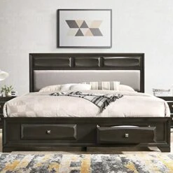 Oakland Wood Bedroom Set With Queen Bed, Dresser, Mirror, 2 Nightstands, Antique Gray 12 Oakland Wood Bedroom Set With Queen Bed, Dresser, Mirror, 2 Nightstands, Antique Gray -Delta Children Shop 51aPp7l5QfL