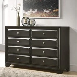 Oakland Wood Bedroom Set With Queen Bed, Dresser, Mirror, 2 Nightstands, Antique Gray 15 Oakland Wood Bedroom Set With Queen Bed, Dresser, Mirror, 2 Nightstands, Antique Gray -Delta Children Shop 51b57bJ8ZZL