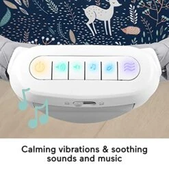 Fisher-Price Baby Crib Soothing View Vibe Bassinet Portable Cradle With Music Vibrations And Slim Fold For Travel, Moonlight Forest [Amazon Exclusive] -Delta Children Shop 51bbRwZlXBS