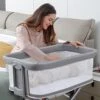 RONBEI Baby Bassinet, Bedside Bassinet For Baby Easy Folding And Storage Bassinets For Newborn/Infants Portable Travel Lightweight Bassinet -Delta Children Shop 51cGLSfmEYL